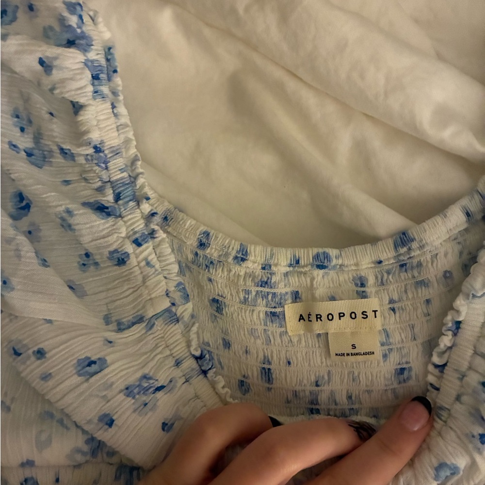 Aeropostale Blue Floral Midi Dress - Picture 2 of 2